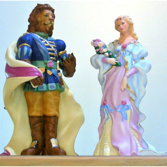 LENOX Legendary Princesses BEAUTY & THE BEAST Figurines Cake Toppers Limited Ed - Picture 1 of 12